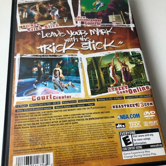 NBA Street V3 (Sony PlayStation 2, 2005) No Manual, Tested - Picture 4 of 4